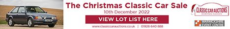 CCA: The Christmas Classic Car Sale 10 December 2022